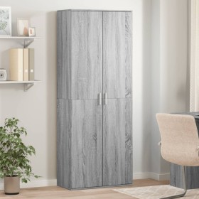 Aparador alto madera de ingeniería gris Sonoma 70x35x180 cm von , Schließfächer und Lagerschränke - Ref: Foro24-3276663, Prei...
