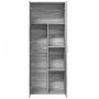 Aparador alto madera de ingeniería gris Sonoma 70x35x180 cm by , Lockers and storage cabinets - Ref: Foro24-3276663, Price: 1...