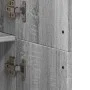 Aparador alto madera de ingeniería gris Sonoma 70x35x180 cm de , Taquillas y armarios de almacenamiento - Ref: Foro24-3276663...