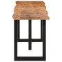 Banco de madera maciza de acacia y acero 160 cm von , Bänke für Hallen und Lager - Ref: Foro24-4006411, Preis: 132,97 €, Raba...