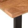 Banco de madera maciza de acacia y acero 160 cm de , Bancos para recibidores y almacenamiento - Ref: Foro24-4006411, Precio: ...