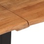 Banco de madera maciza de acacia y acero 160 cm von , Bänke für Hallen und Lager - Ref: Foro24-4006411, Preis: 132,97 €, Raba...