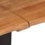 Banco de madera maciza de acacia y acero 160 cm de , Bancos para recibidores y almacenamiento - Ref: Foro24-4006411, Precio: ...
