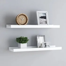 Shelf for photo frames 2 pcs white MDF 60x9x3 cm by vidaXL, Shelves and shelves - Ref: Foro24-323929, Price: 19,78 €, Discoun...