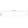 Tablero de mesa redondo madera maciza reciclada Ø 60x3,8 cm von , Tischplatten - Ref: Foro24-370025, Preis: 68,66 €, Rabatt: %