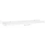Shelf for photo frames 2 pcs white MDF 60x9x3 cm by vidaXL, Shelves and shelves - Ref: Foro24-323929, Price: 19,78 €, Discoun...