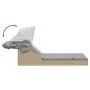 Tumbona doble con capota y cojines ratán sintético beige by , Loungers - Ref: Foro24-368640, Price: 275,80 €, Discount: %