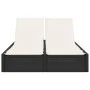 Tumbona doble con cojines ratán sintético negro de , Tumbonas - Ref: Foro24-368628, Precio: 249,97 €, Descuento: %