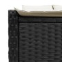 Doppel-Liegestuhl mit schwarzen Kunststoff-Rattan-Kissen. von , Liegen - Ref: Foro24-368628, Preis: 253,97 €, Rabatt: %