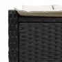 Tumbona doble con cojines ratán sintético negro de , Tumbonas - Ref: Foro24-368628, Precio: 249,97 €, Descuento: %