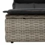 Tumbona doble con capota y cojines ratán sintético gris claro by , Loungers - Ref: Foro24-368642, Price: 264,82 €, Discount: %