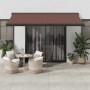 Manuelle ausziehbare Markise in Braun, 400x300 cm. von , Markisen - Ref: Foro24-3215725, Preis: 518,34 €, Rabatt: %