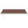 Toldo retráctil automático marrón 450x300 cm by , Awnings - Ref: Foro24-3215731, Price: 812,94 €, Discount: %
