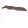 Toldo retráctil automático marrón 450x300 cm by , Awnings - Ref: Foro24-3215731, Price: 812,94 €, Discount: %