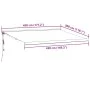 Toldo retráctil automático marrón 450x300 cm by , Awnings - Ref: Foro24-3215731, Price: 757,27 €, Discount: %