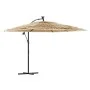 Sombrilla de jardín con poste de acero marrón 269x269x235 cm by , Umbrellas - Ref: Foro24-4005078, Price: 165,00 €, Discount: %