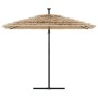 Sombrilla de jardín con poste de acero marrón 269x269x235 cm de , Sombrillas - Ref: Foro24-4005078, Precio: 178,81 €