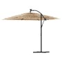 Sombrilla de jardín con poste de acero marrón 269x269x235 cm de , Sombrillas - Ref: Foro24-4005078, Precio: 178,81 €