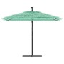 Gartenschirm mit grünem Stahlmast 290x290x238 cm. von , Sonnenschirme - Ref: Foro24-4005084, Preis: 122,62 €, Rabatt: %