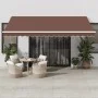 Toldo retráctil automático marrón 450x300 cm by , Awnings - Ref: Foro24-3310212, Price: 388,87 €, Discount: %