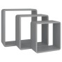 Wandwürfel Regale 3 Einheiten MDF grau von vidaXL, Regale und Regale - Ref: Foro24-323954, Preis: 42,14 €, Rabatt: %