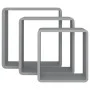 3 gray MDF wall cube shelves by vidaXL, Shelves and shelves - Ref: Foro24-323954, Price: 41,58 €, Discount: %