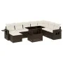 Set de sofás de jardín 9 pzas y cojines ratán sintético marrón by , Garden sets - Ref: Foro24-3268103, Price: 621,53 €, Disco...