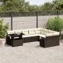 Set de sofás de jardín 10 pzas y cojines ratán sintético marrón by , Garden sets - Ref: Foro24-3268143, Price: 700,87 €, Disc...