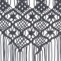 Anthracite gray cotton macrame curtain 140x240 cm by vidaXL, Curtains and curtains - Ref: Foro24-323995, Price: 50,70 €, Disc...