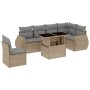 Set sofás de jardín 7 piezas y cojines ratán sintético beige by , Garden sets - Ref: Foro24-3268569, Price: 500,76 €, Discoun...