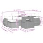 Set sofás de jardín 7 piezas y cojines ratán sintético beige by , Garden sets - Ref: Foro24-3268679, Price: 484,00 €, Discoun...