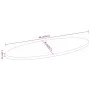Tablero de mesa ovalado madera maciza de mango 90x40x2,5 cm by , Table tops - Ref: Foro24-370819, Price: 42,30 €, Discount: %