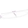 Ovaler Massivholz-Tischplatte aus Mangoholz 110x50x3,8 cm von , Tischplatten - Ref: Foro24-370833, Preis: 73,62 €, Rabatt: %