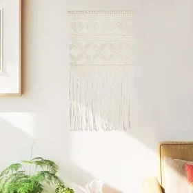 Cotton macrame wall decoration 40x80 cm by vidaXL, Decorative upholstery - Ref: Foro24-323997, Price: 21,76 €, Discount: %