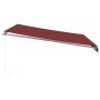 Toldo retráctil manual con luces LED burdeos 400x350 cm by , Awnings - Ref: Foro24-3214983, Price: 414,10 €, Discount: %