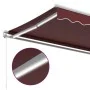 Toldo retráctil manual con luces LED burdeos 400x350 cm by , Awnings - Ref: Foro24-3214983, Price: 382,57 €, Discount: %