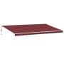 Toldo retráctil automático con luces LED burdeos 600x300 cm by , Awnings - Ref: Foro24-3214981, Price: 781,54 €, Discount: %