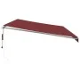 Toldo retráctil automático con luces LED burdeos 600x300 cm by , Awnings - Ref: Foro24-3214981, Price: 781,54 €, Discount: %