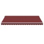 Manuelle ausfahrbare Markise mit LED-Lichtern in Bordeauxrot, 450x300 cm. von , Markisen - Ref: Foro24-3214976, Preis: 388,81...