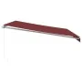 Manuelle ausfahrbare Markise mit LED-Lichtern in Bordeauxrot, 450x300 cm. von , Markisen - Ref: Foro24-3214976, Preis: 377,30...