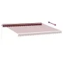 Manuelle ausfahrbare Markise mit LED-Lichtern in Bordeauxrot, 450x300 cm. von , Markisen - Ref: Foro24-3214976, Preis: 377,30...