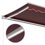 Manuelle ausfahrbare Markise mit LED-Lichtern in Bordeauxrot, 450x300 cm. von , Markisen - Ref: Foro24-3214976, Preis: 388,81...
