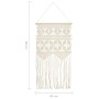 Cotton macrame wall decoration 40x80 cm by vidaXL, Decorative upholstery - Ref: Foro24-323997, Price: 22,23 €, Discount: %