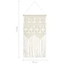 Cotton macrame wall decoration 40x80 cm by vidaXL, Decorative upholstery - Ref: Foro24-323997, Price: 21,76 €, Discount: %