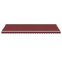 Toldo retráctil manual con luces LED burdeos 600x350 cm de , Toldos - Ref: Foro24-3214995, Precio: 753,00 €, Descuento: %