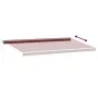 Manuelle ausfahrbare Markise mit LED-Lichtern in Bordeauxrot, 600x350 cm. von , Markisen - Ref: Foro24-3214995, Preis: 737,37...