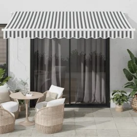 Toldo retráctil automático gris antracita y blanco 350x250 cm von , Markisen - Ref: Foro24-3310227, Preis: 334,43 €, Rabatt: %
