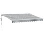 Toldo retráctil automático gris antracita y blanco 350x250 cm by , Awnings - Ref: Foro24-3310227, Price: 311,77 €, Discount: %