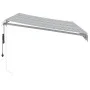 Toldo retráctil automático gris antracita y blanco 350x250 cm by , Awnings - Ref: Foro24-3310227, Price: 334,43 €, Discount: %