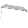 Toldo retráctil automático gris antracita y blanco 350x250 cm by , Awnings - Ref: Foro24-3310227, Price: 311,77 €, Discount: %